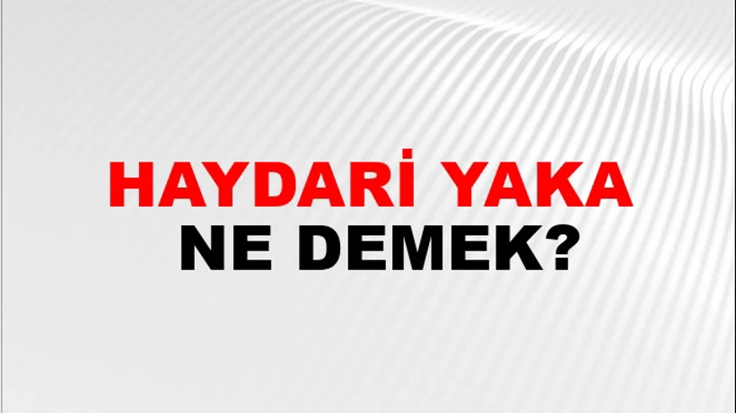 Haydari Yaka Haydari Yaka