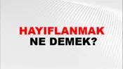 Hayıflanmak