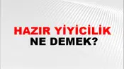 Hazır Yiyicilik