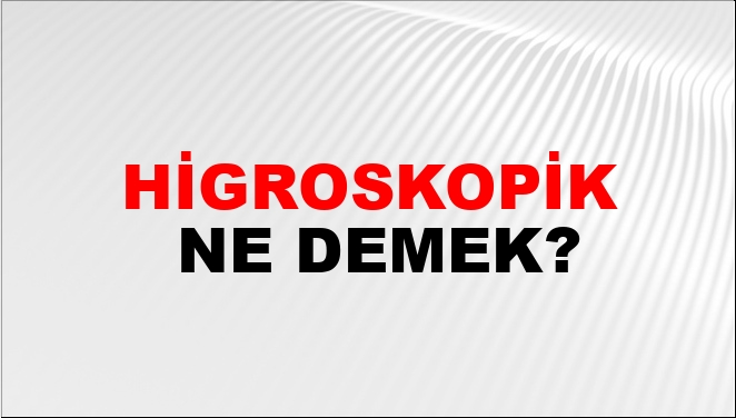 Higroskopik