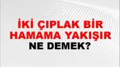 İki Çıplak Bir Hamama Yakışır
