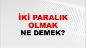 İki Paralık Olmak