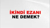 İkindi Ezanı