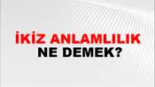 İkiz Anlamlılık