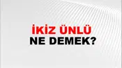 İkiz Ünlü