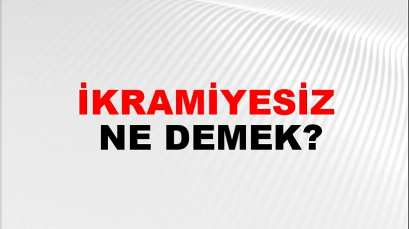 İkramiyesiz İkramiyesiz