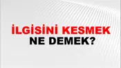 İlgisini Kesmek
