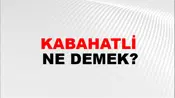 Kabahatli