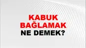 Kabuk Bağlamak (Veya tutmak)