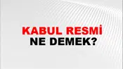 Kabul Resmi