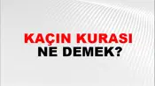 Kaçın Kurası