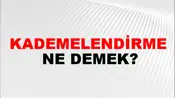 Kademelendirme