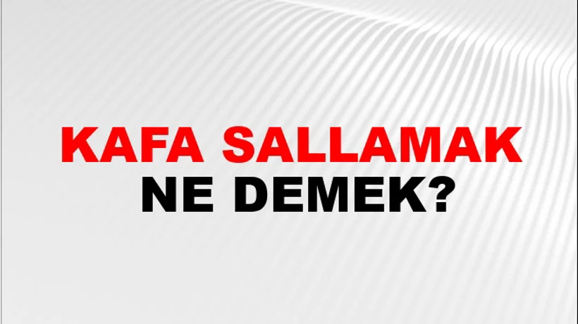 Kafa Sallamak Kafa Sallamak