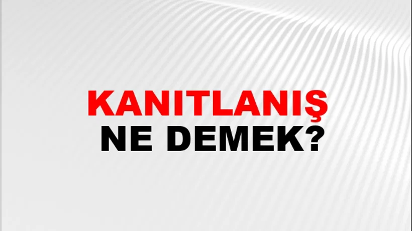 Kanıtlanış Kanıtlanış