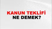 Kanun Teklifi