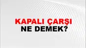 Kapalı Çarşı