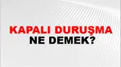 Kapalı Duruşma