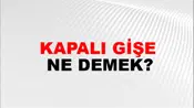 Kapalı Gişe