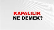 Kapalılık