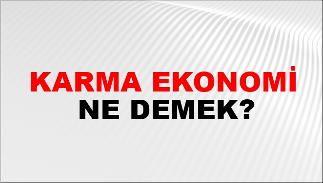 Karma Ekonomi