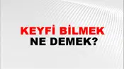 Keyfi Bilmek