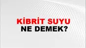Kibrit Suyu