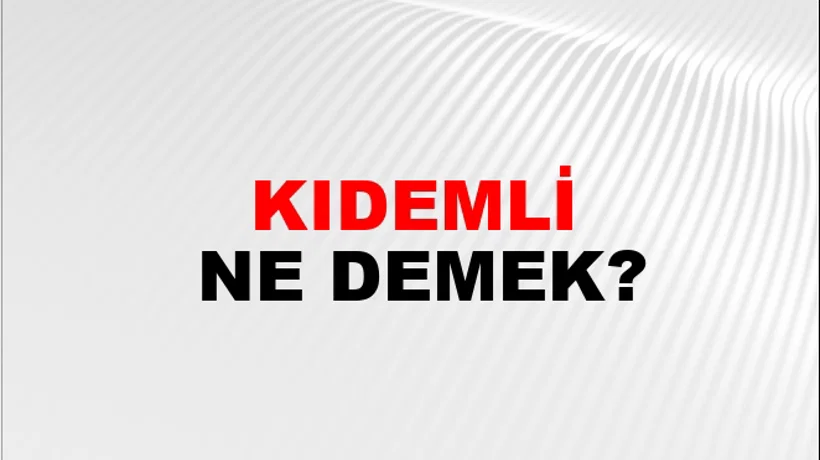 Kıdemli Kıdemli