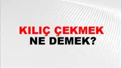 Kılıç Çekmek