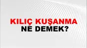 Kılıç Kuşanma