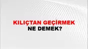 Kılıçtan Geçirmek