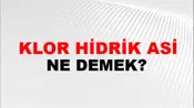 Klor Hidrik Asit