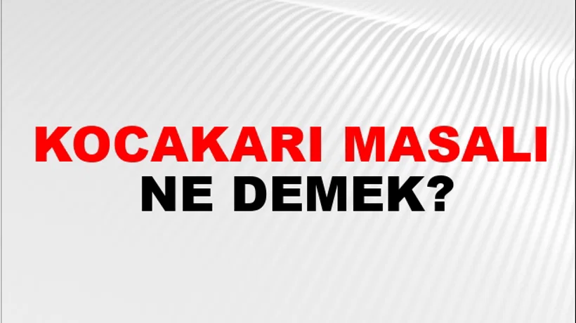 Kocakarı Masalı Kocakarı Masalı