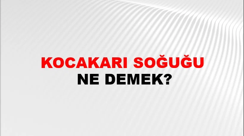 Kocakarı Soğuğu Kocakarı Soğuğu