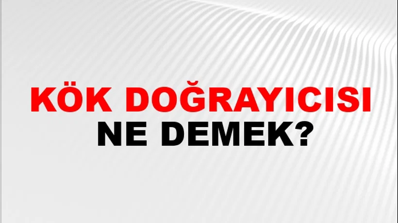 Kök Doğrayıcısı Kök Doğrayıcısı