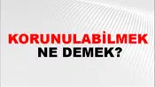 Korunulabilmek