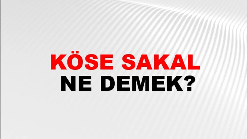 Köse Sakal Köse Sakal