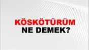 Köskötürüm