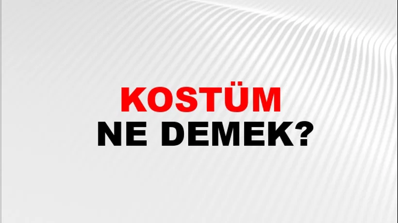 Kostüm Kostüm