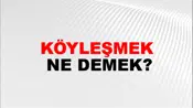 Köyleşmek