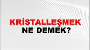 Kristalleşmek