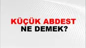 Küçük Abdest