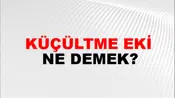 Küçültme Eki