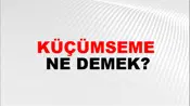 Küçümseme