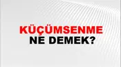 Küçümsenme