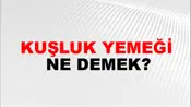 Kuşluk Yemeği