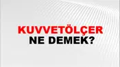 Kuvvetölçer