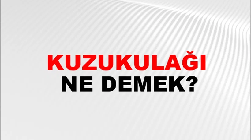 Kuzukulağı Kuzukulağı