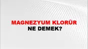 Magnezyum Klorür