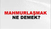 Mahmurlaşmak