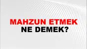Mahzun Etmek